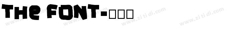 The font字体转换